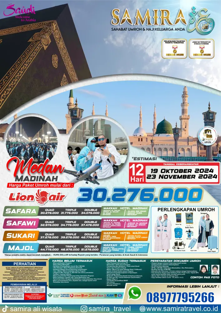 MEDAN MADINAH - 12 HARI - 19 OKTOBER 23 NOVEMBER 2024